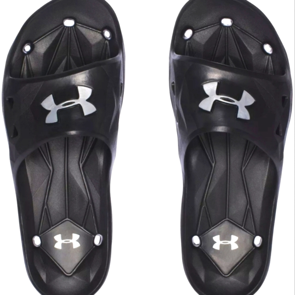 Under Armour Men's Locker III Slides Blk/Slv